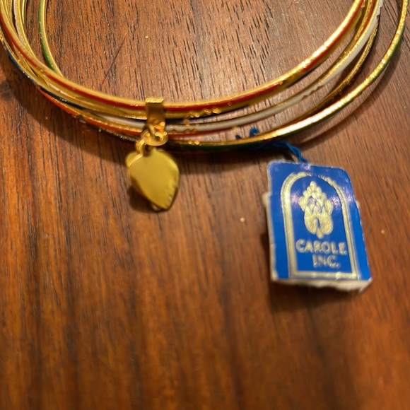 Carole Inc MultiColor Thin Bangle Bracelets - Picture 3 of 3